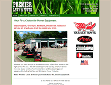 Tablet Screenshot of premierlawnandpower.com